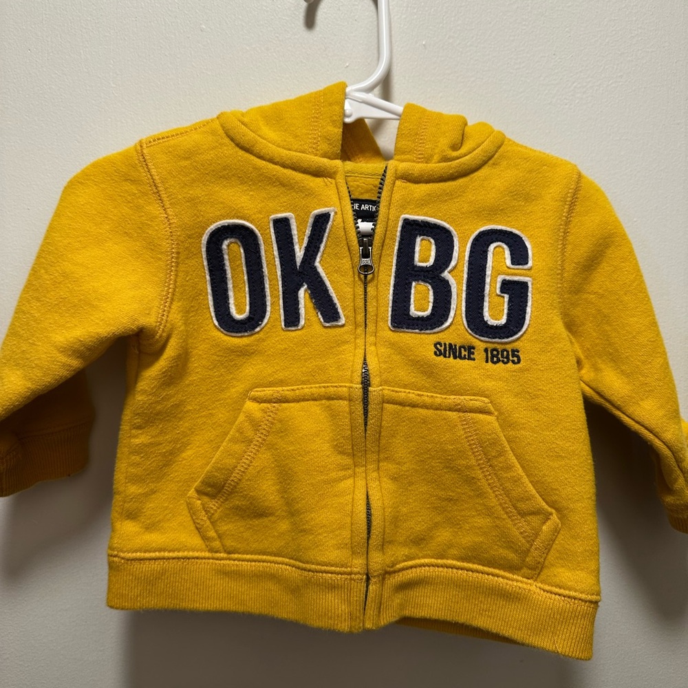 OshKosh B'gosh Yellow Zip-Up Hoodie
